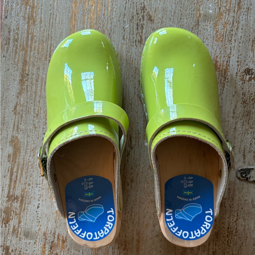 Neon Green Clogs